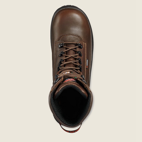 Bottes de Sécurité Red Wing - King Toe® - 8-Inch Insulated Waterproof Csa Toe - Noir/Marron - Homme